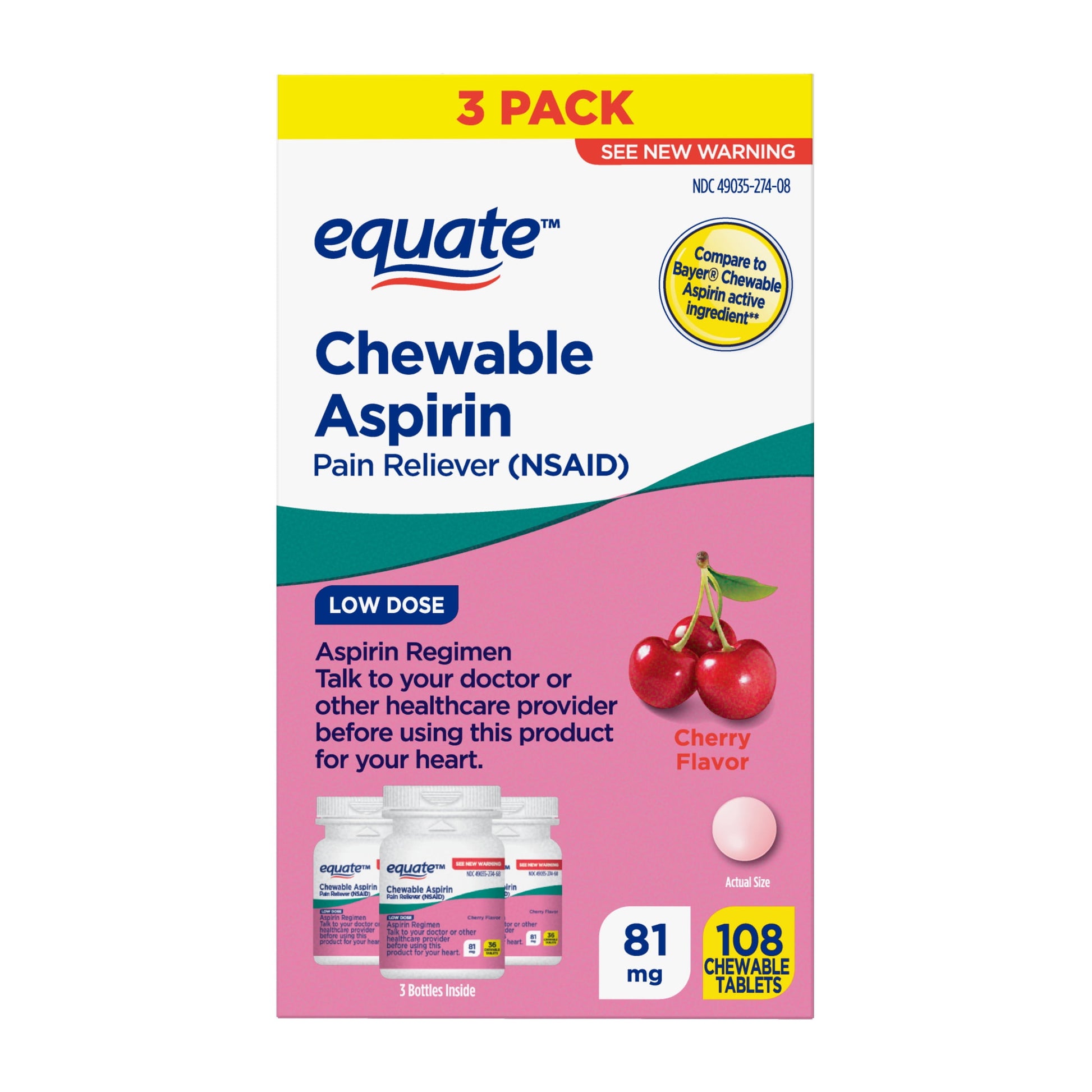 ASPIRIN 81 MG LOW DOSE EC TAB 120