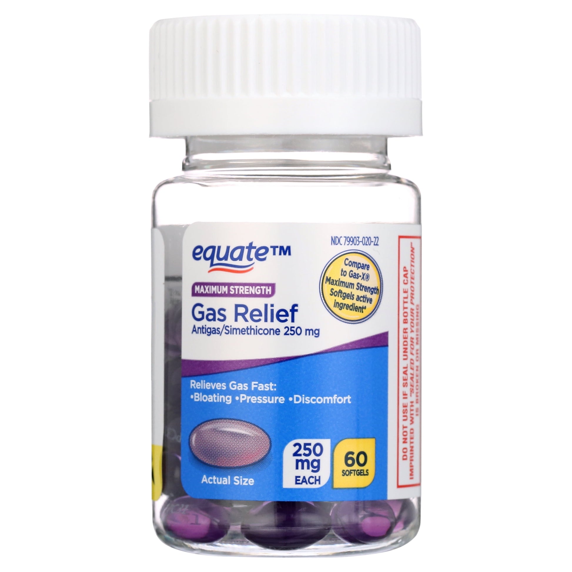 LDR GAS RELIEF GC 250MG 60 SFG MS