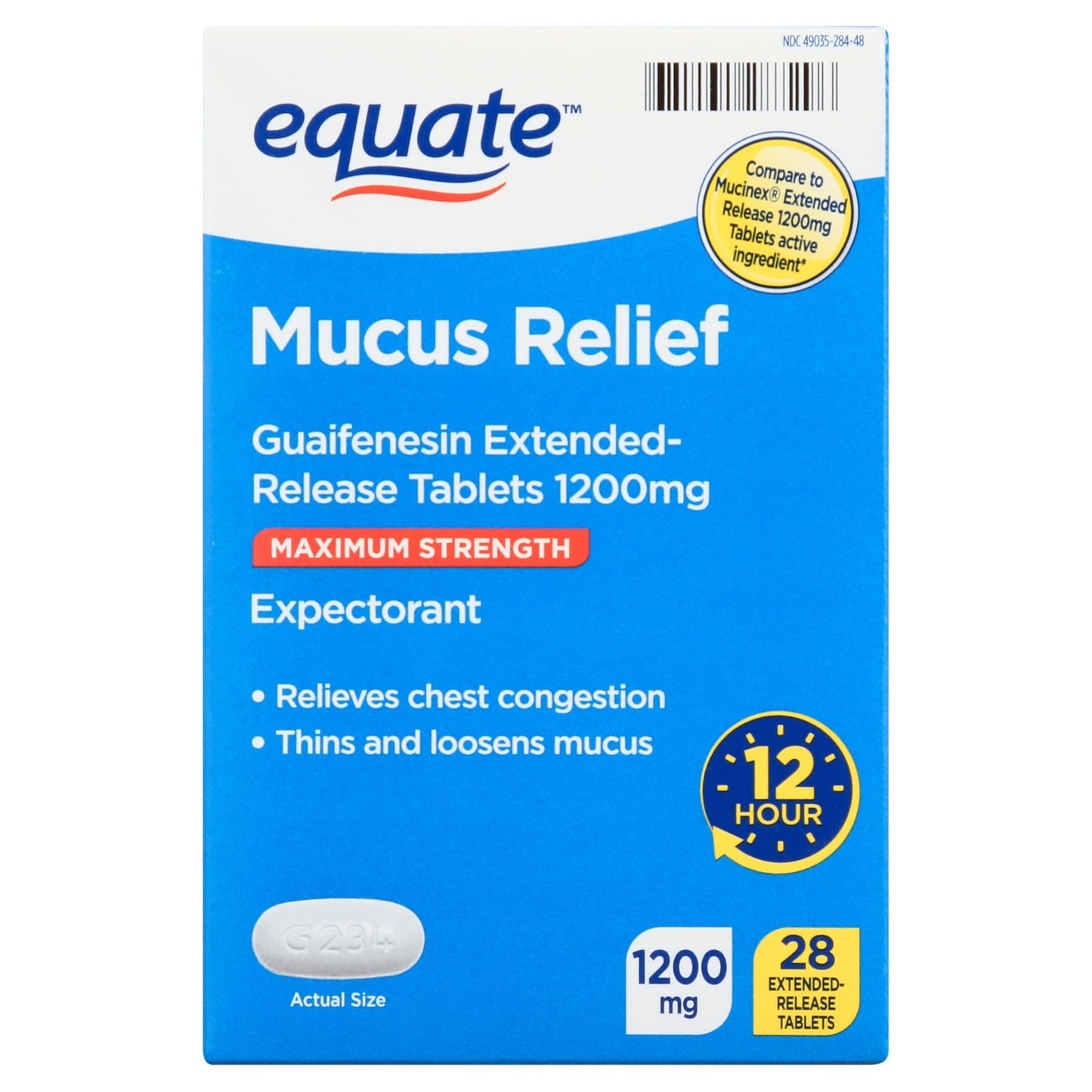 GNP MUCUS ER GUAIFENESIN 1200MG TAB 14CT