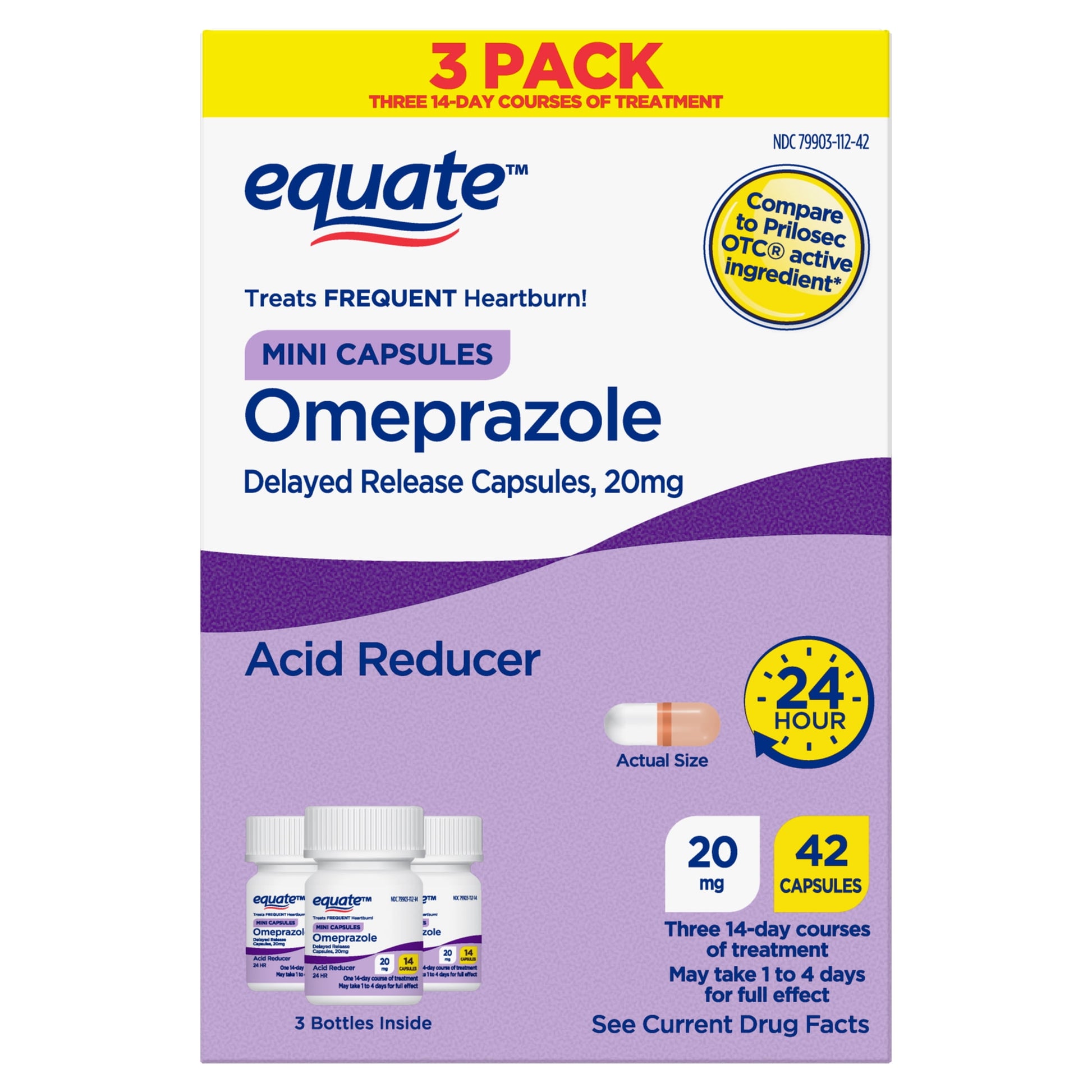 LDR OMEPRAZOLE 24HR TB 20MG 42 DR