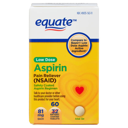 ASPIRIN LOW 81MG EC TAB 250
