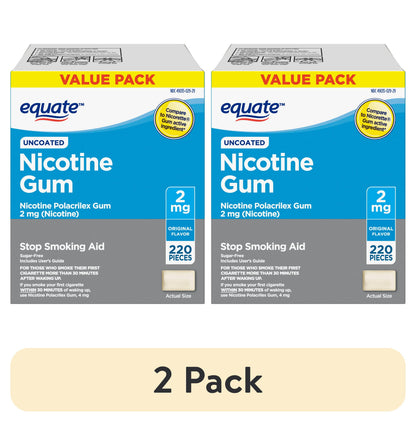GNP NICOTINE 2MG UNCOATED MINT GUM 110CT