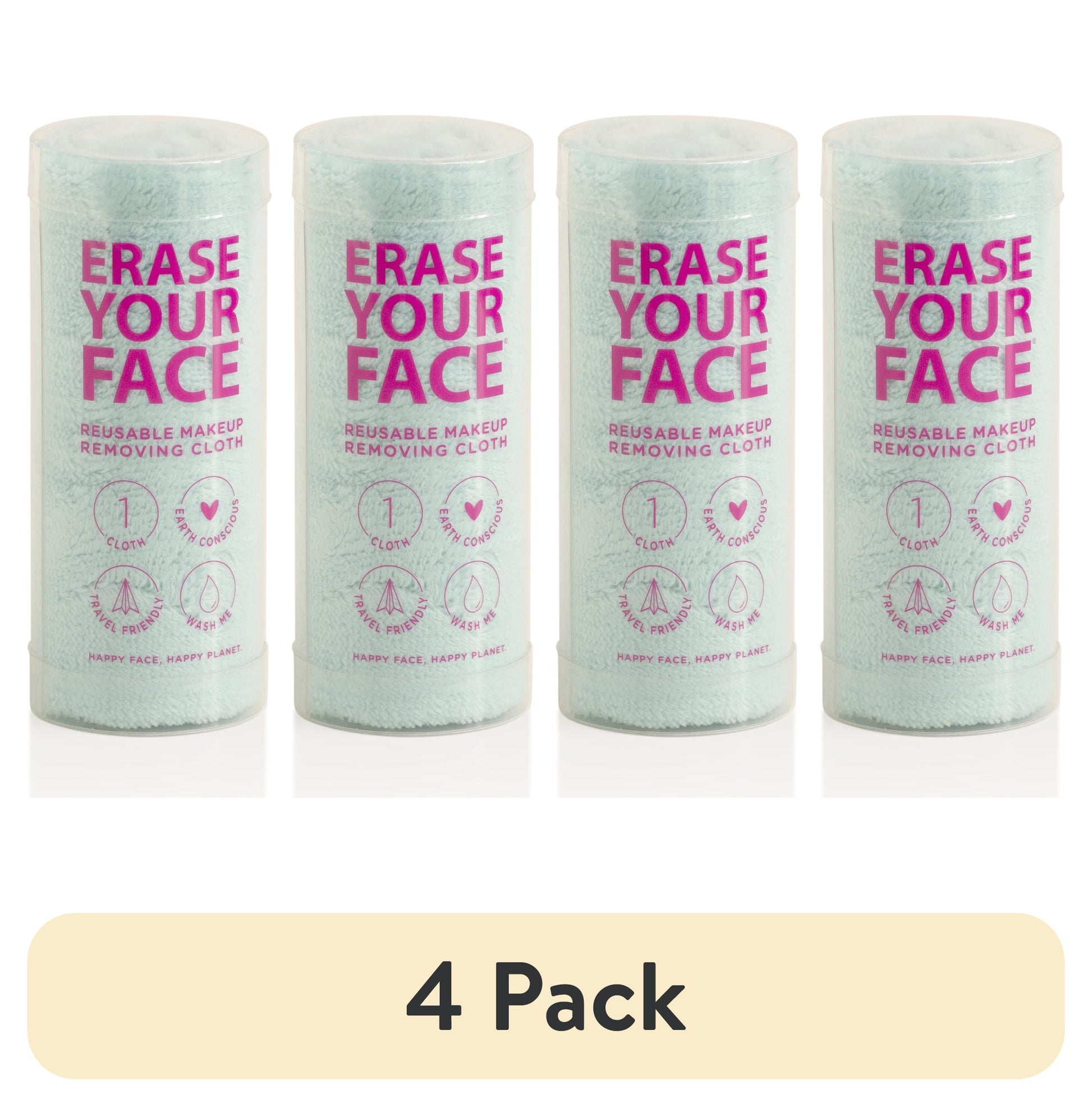 DANIELLE creations Erase Your Face Eco-Friendly Reusable Makeup Remover Pads, 2 count