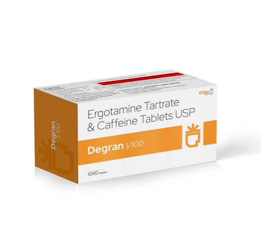 ERGOTAMINE/CAFF TB 1-100MG 100