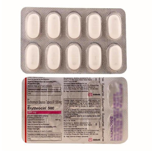 ERYTHROMYCIN TB 500MG 30