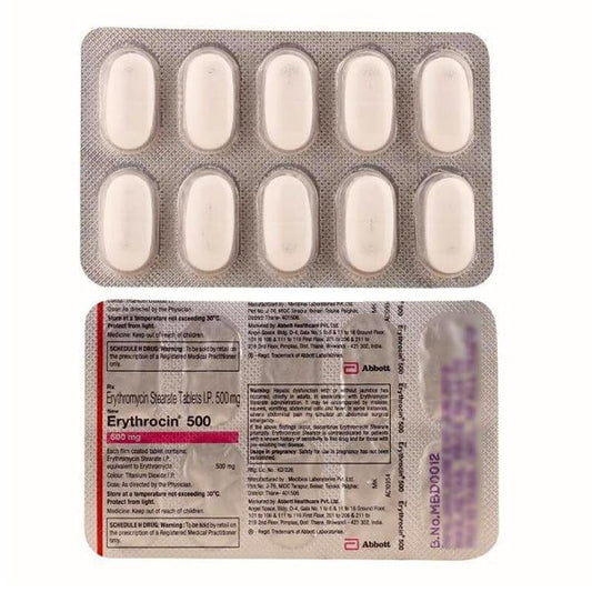 ERYTHROMYCIN TB 500MG 30