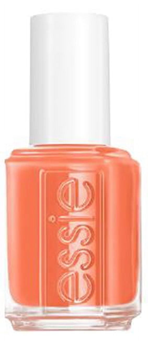 essie salon-quality nail polish, vegan, midtone orange, Frilly Lilies, 0.46 fl oz