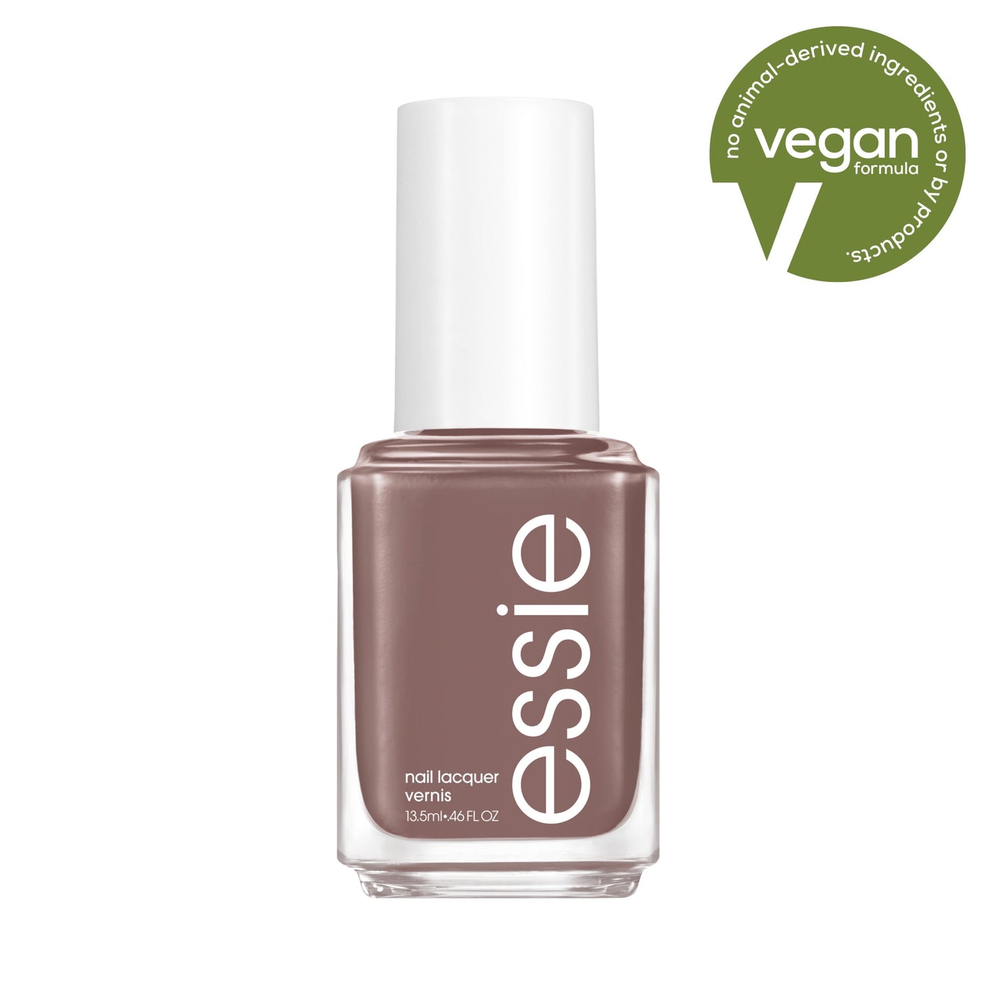 essie salon-quality nail polish, vegan, grayish brown, Crochet Away, 0.46 fl oz