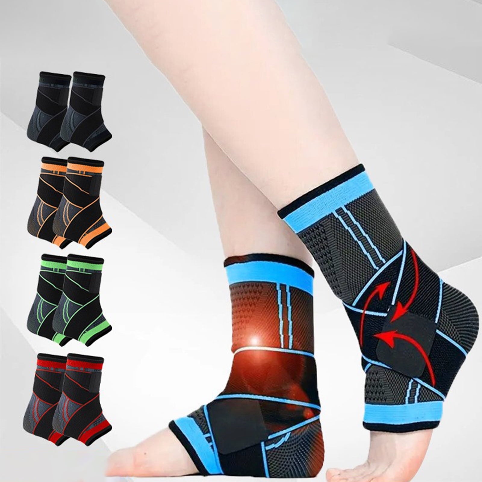 ANKLE SUPPORT PULL OVER WHT SML 2417S DS