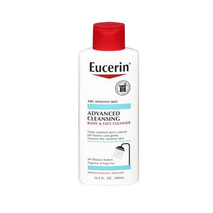 Eucerin Advanced Cleansing Body & Face Cleanser 16.9oz