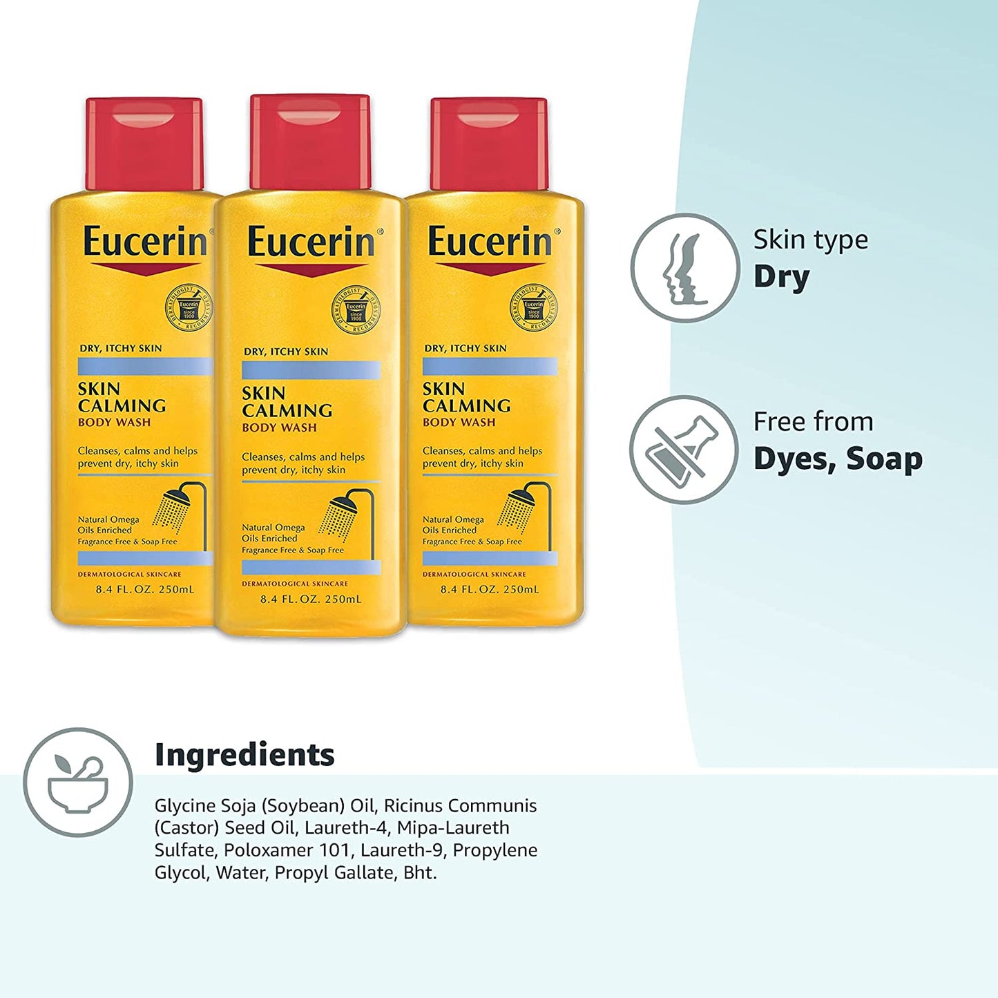 Eucerin Advanced Skin Calming Wash 16.9oz