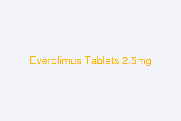 EVEROLIMUS TB 2.5MG 4X7 BPK