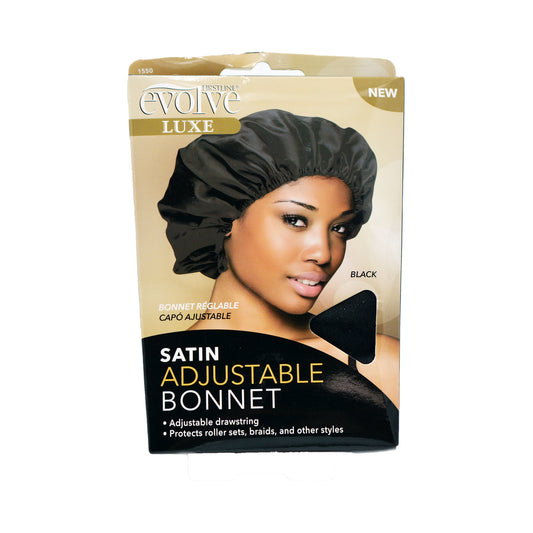 Firstline Evolve Luxe Satin Reversible Bonnet - Black and Cheetah