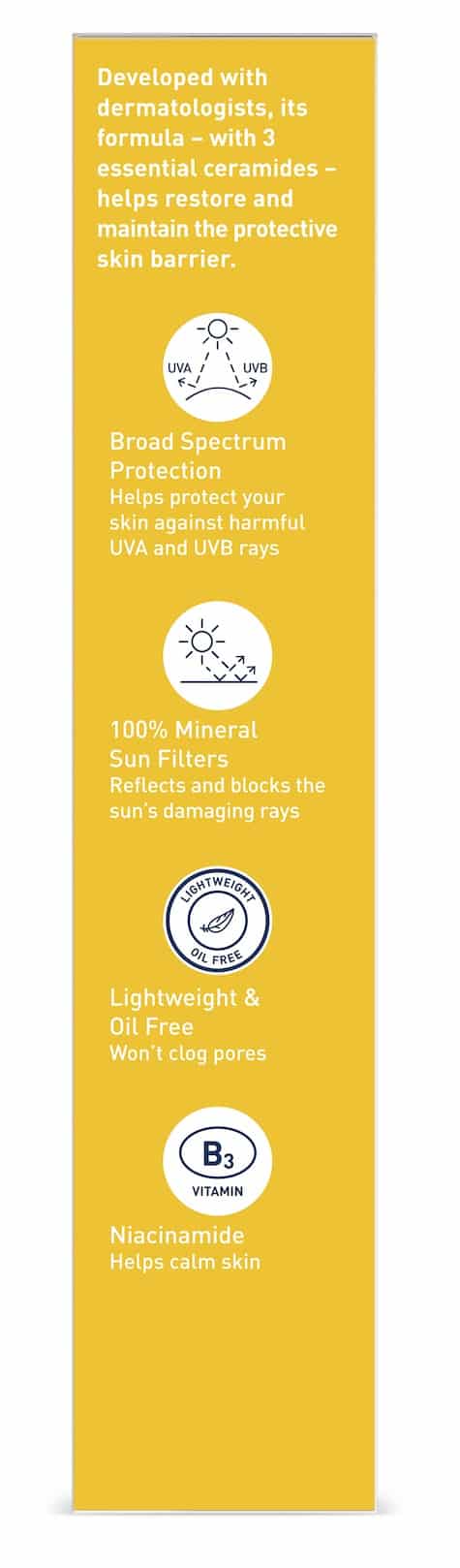 CERAVE FACE LT 7-9% 75ML SPF50