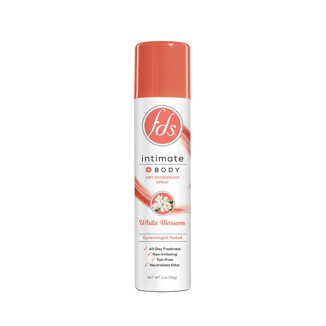 Fds Intimate + Body Dry Spray Deodorant White Blossom 2oz