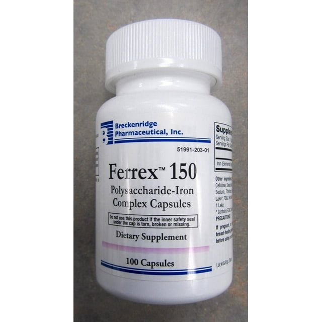 FERREX FORTE 150 MG CAP 100 UD