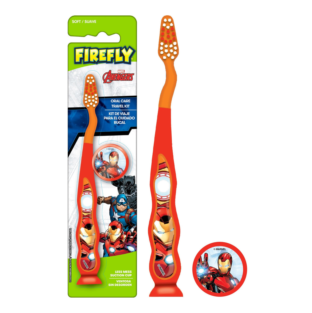 Firefly Toothbrush Avengers Black Panther W/Cap Soft(12in)