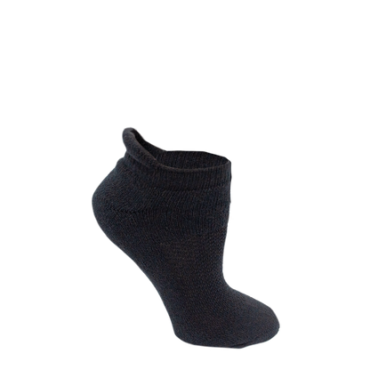 Russell Fashion Foot Women's Cotton Low Cut Tab Sock - Black, 6 pairs