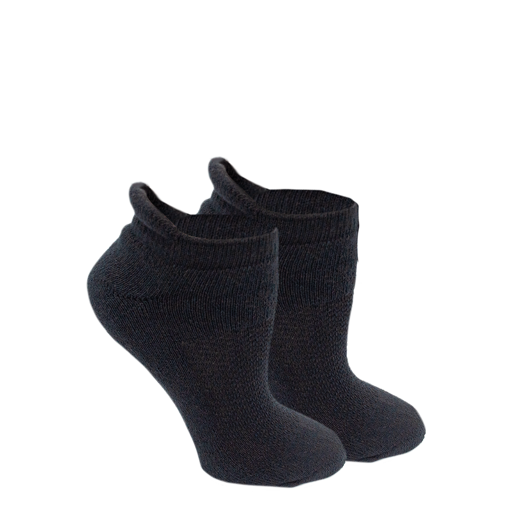 Russell Fashion Foot Women's Cotton Low Cut Tab Sock - Black, 6 pairs