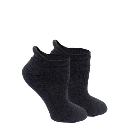 Russell Fashion Foot Women's Cotton Low Cut Tab Sock - Black, 6 pairs