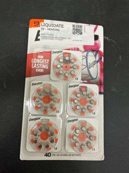ENERGIZER HEAR AID ZINC AIR 13CR BAT 6CT