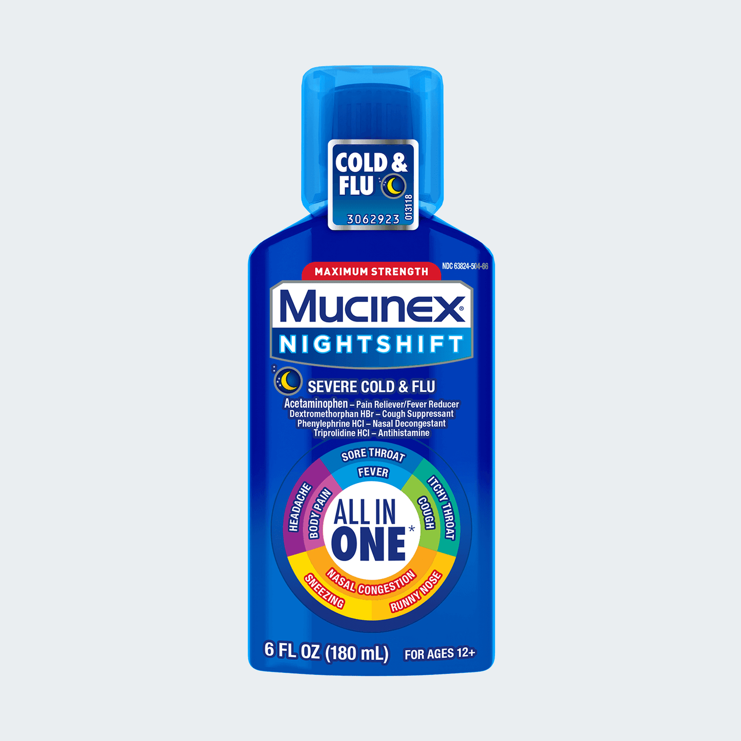 MUCINEX NIGHTSHIFT C/F LQ 180ML