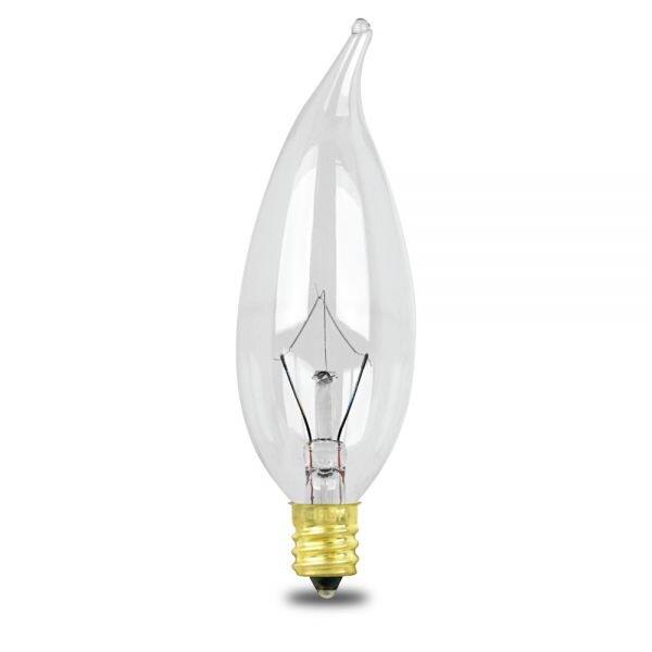 BULB 25W FLAME TIP CL 2PK CFC