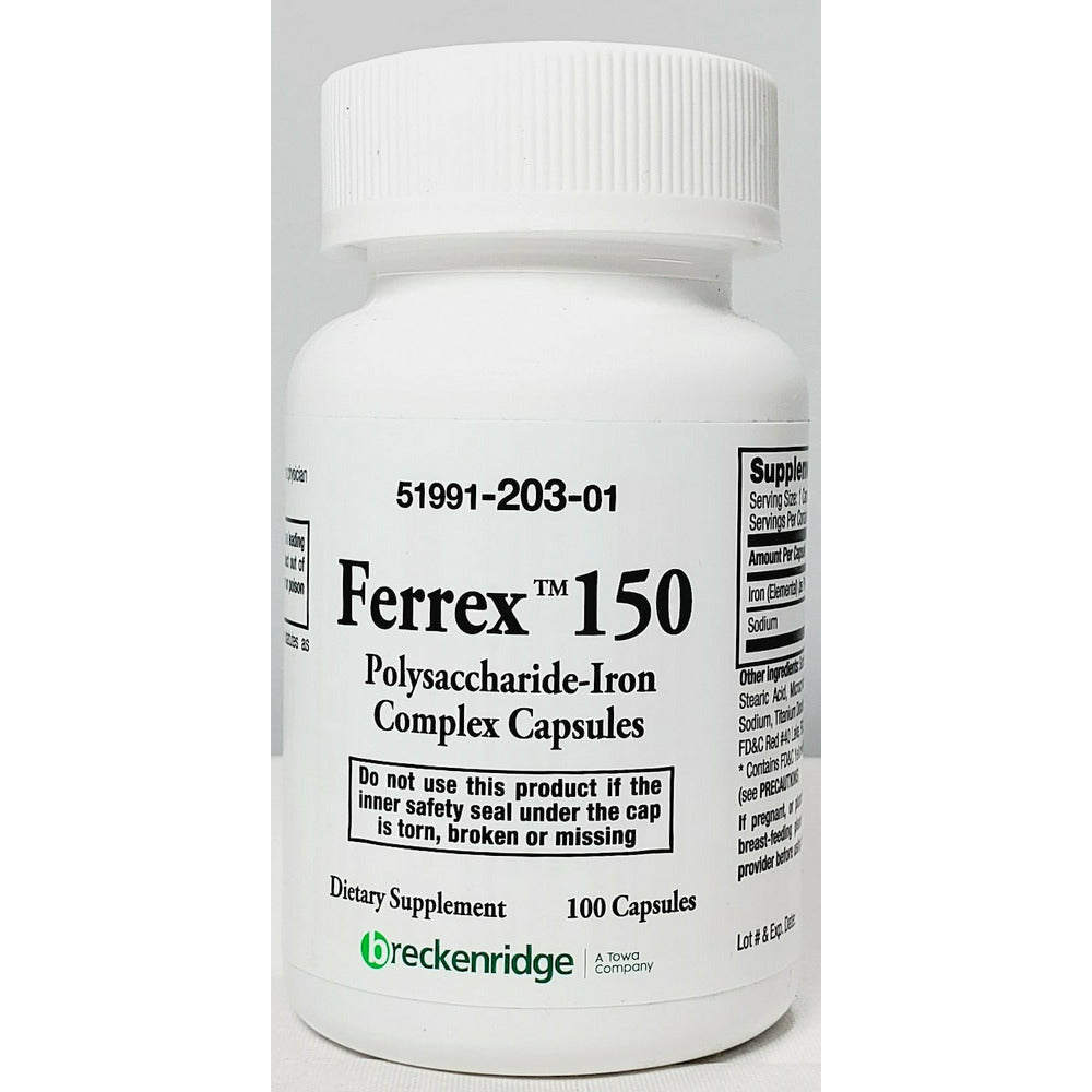 IRON POLYSACCHARIDE 150MG CAP 100