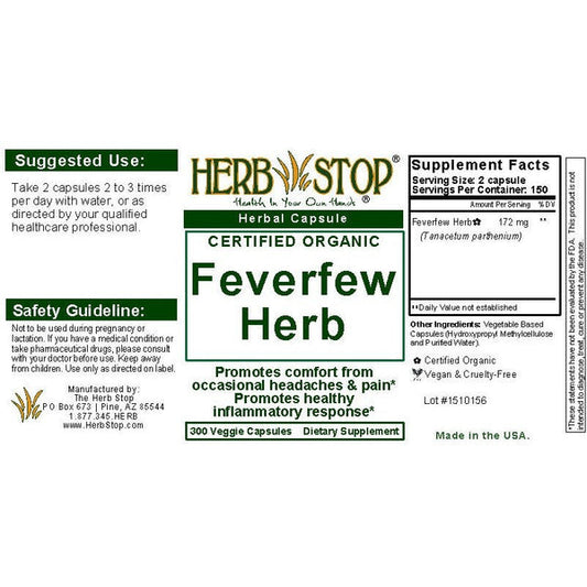 Feverfew Herb Standardized