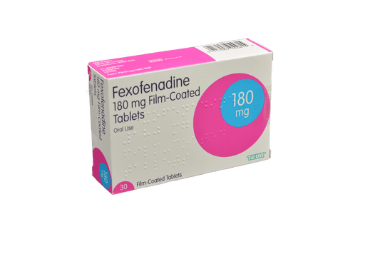 FEXOFENADINE TB 180MG 30 A/R 24H