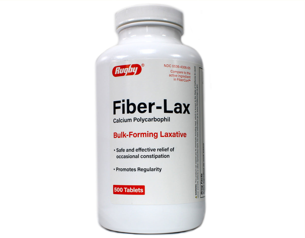 FIBER-LAX 625 MG TABLET 60CT RUGBY