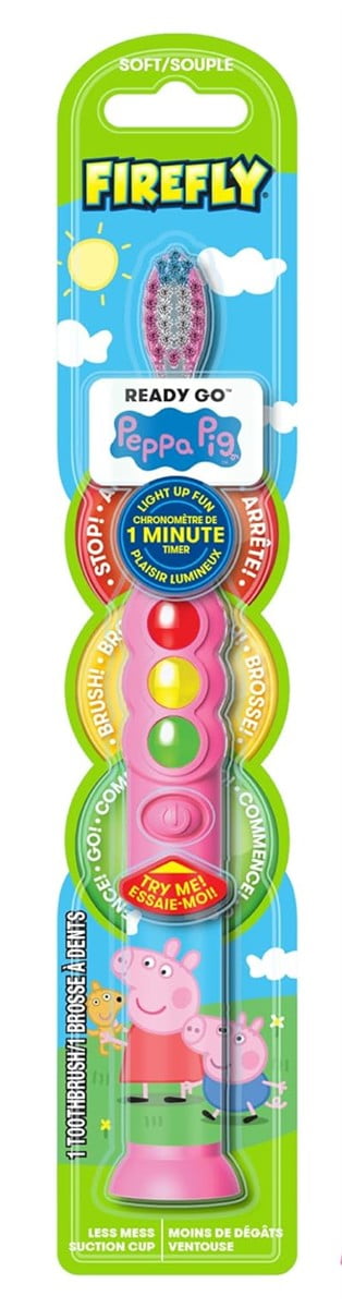 Firefly Toothbrush With Light Up Timer 1 Min Peppa Pig(Soft)