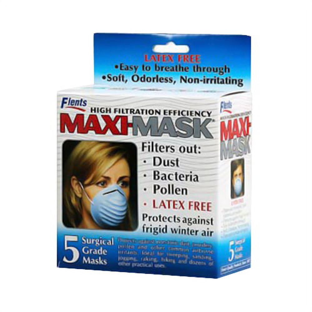 MASK MAXI LATEX FREE FLENTS 5CT API
