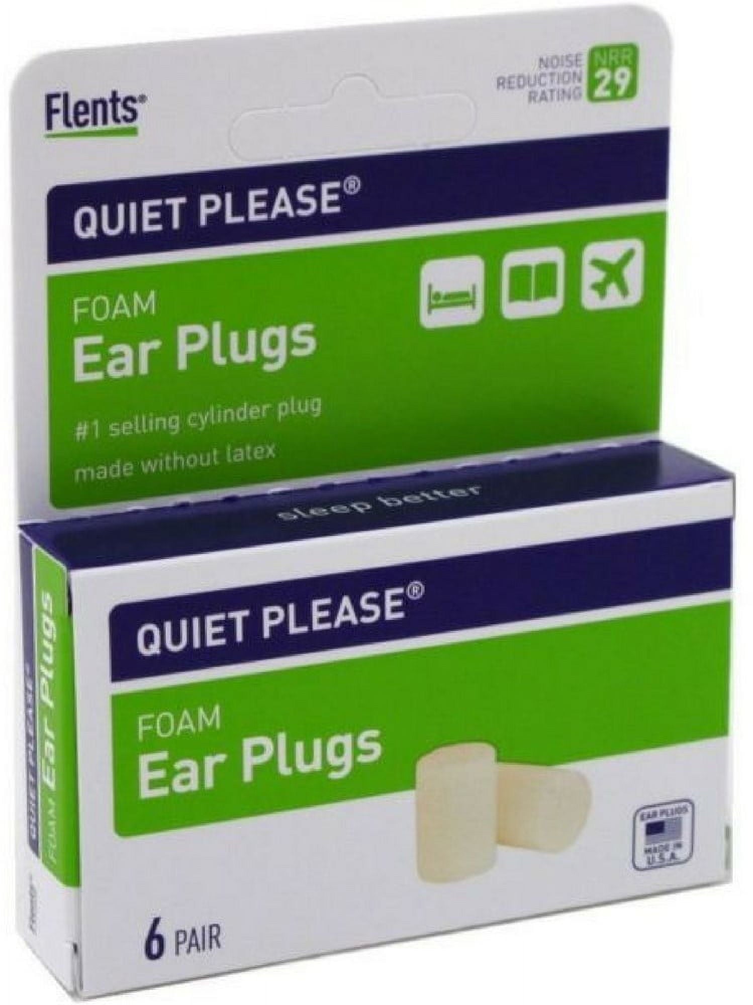 EAR PLUG QUIET PLEASE FOAM NRR29 10PR
