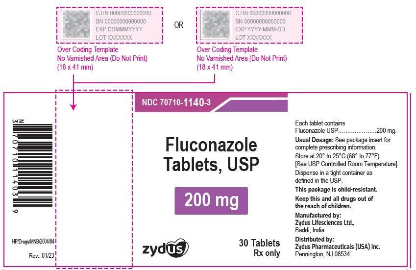 FLUCONAZOLE TB 200MG 30 CPLT