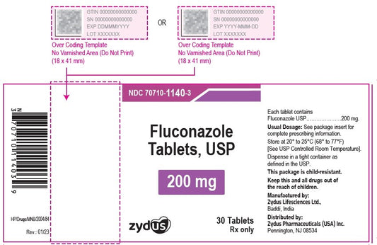 FLUCONAZOLE TB 200MG 30