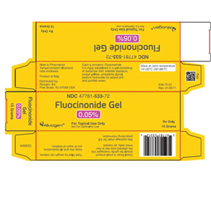 FLUOCINONIDE GL 0.05% 15GM