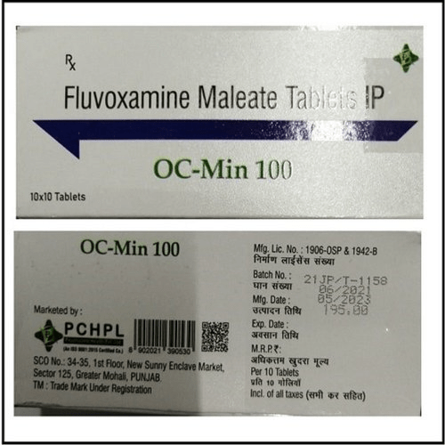 FLUVOXAMINE MALEATE TB 50MG 100