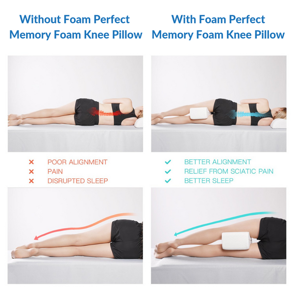 KNEE PILLOW MEM FOAM