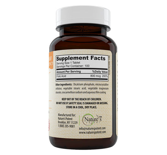 FOLIC ACID TB 800MCG 100