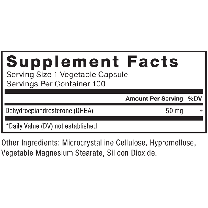 FORCE FACTOR DHEA CP 50MG100