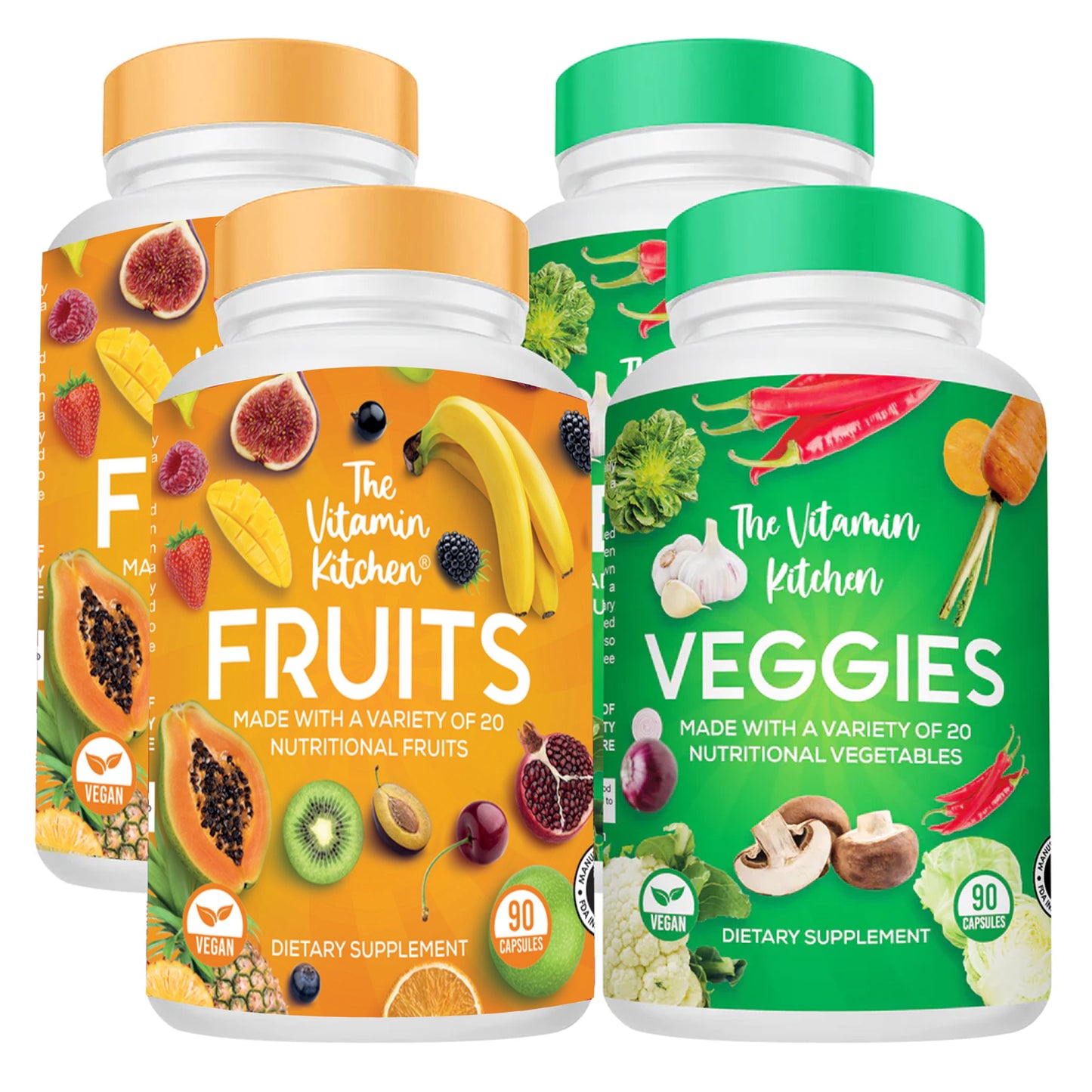 DAILY FRUITS&VEGGIES+ VEGAN CAP 60CT NT