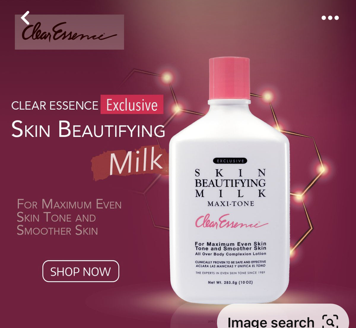 CLR ESS EXCLUSIVE SKIN MILK 10Z