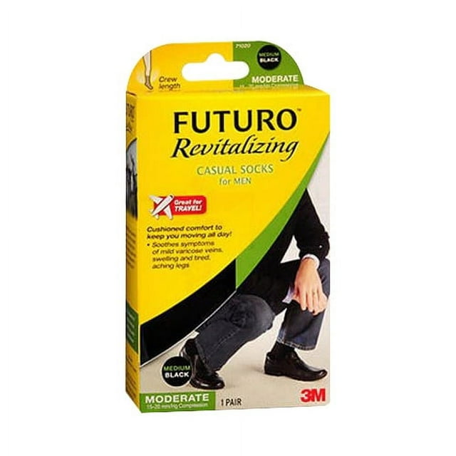 FUTURO DRS SOCK MEN BLK LG 15-20M