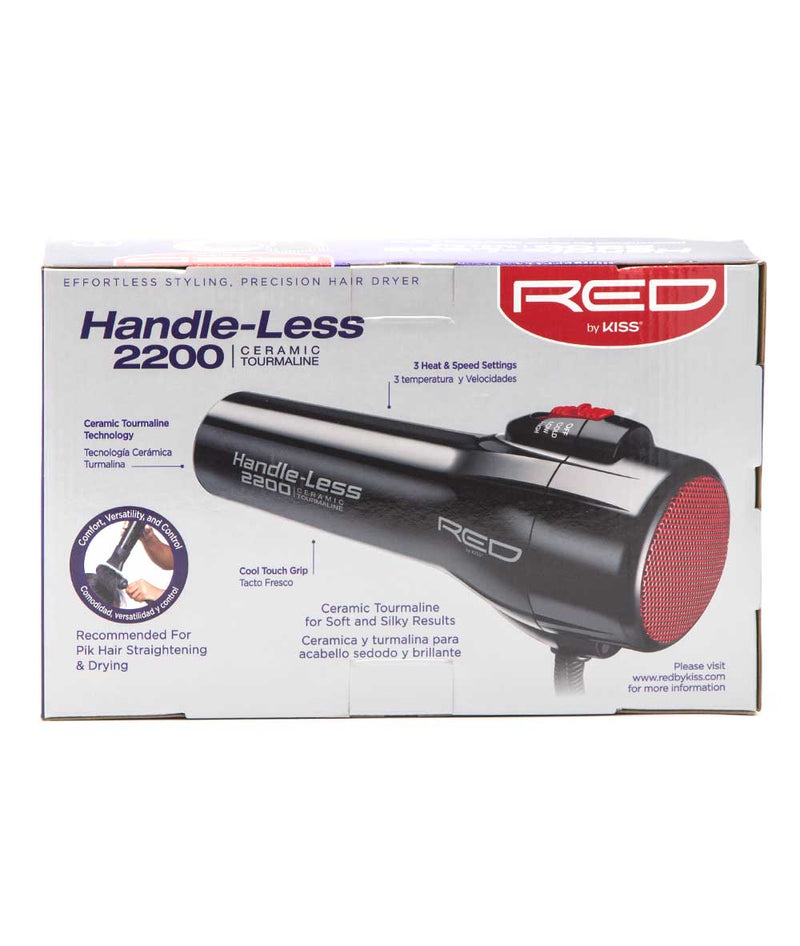 Kiss Red Dryer 2200 Handle- Less 3 Attachments (Ceramic)