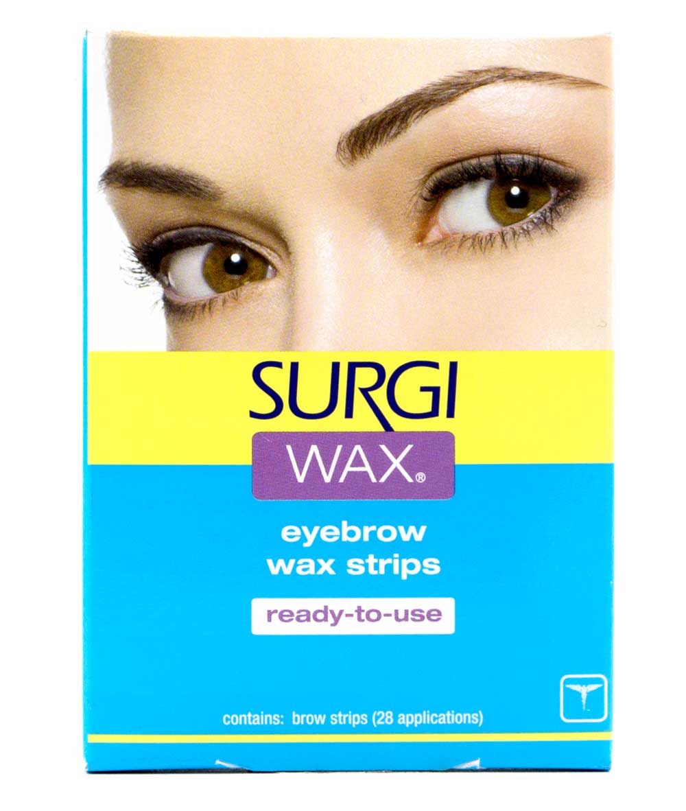 Surgi Wax Eyebrow Wax Strips 28 Applications Ready To Use