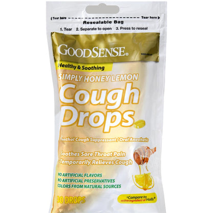 GS COUGH DROPS BAG HONEY LEMON 30CT