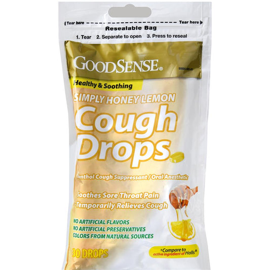 GS COUGH DROPS BAG HONEY LEMON 30CT