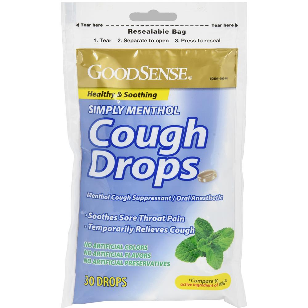 GS COUGH DROPS BAG MENTHOL 30CT
