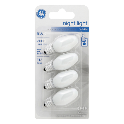 GE 7.5W S11 Nightlight Light Bulb